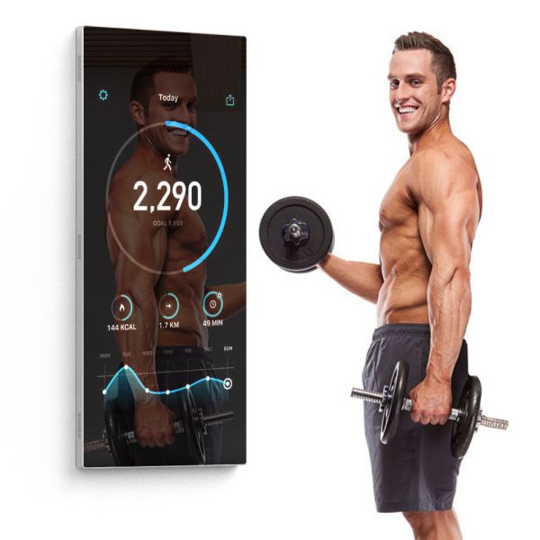 32 inch touch screen mirroring hd magic smart fitness mirror digital signage