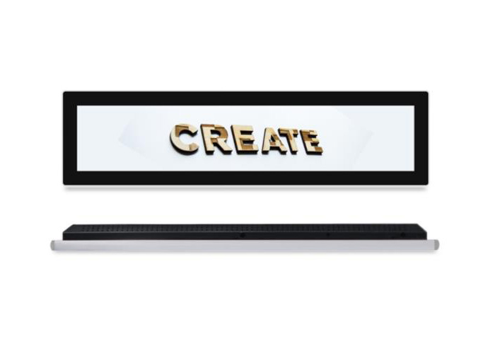 28.6 inch screen touch bar stretched lcd display with hdmi/usb input