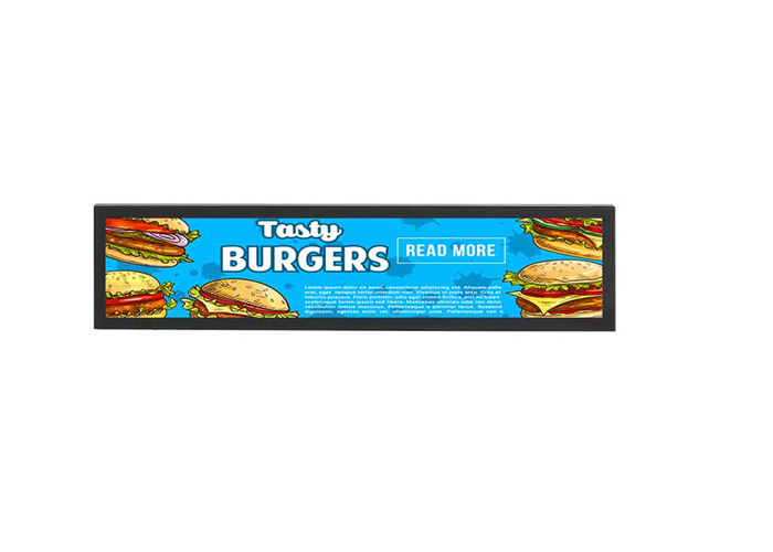 35.1 inch stretched bar advertising screen
